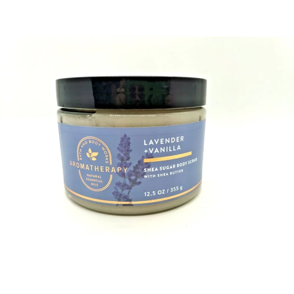 Bath and Body Works LAVENDER VANILLA SheaSugar Body Scrub AUTHENTIC Aromatherapy
